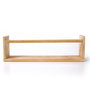 Hanah Home Estantería de Pared de Madera de Pino Maciza, Set de 3 Piezas, Roble